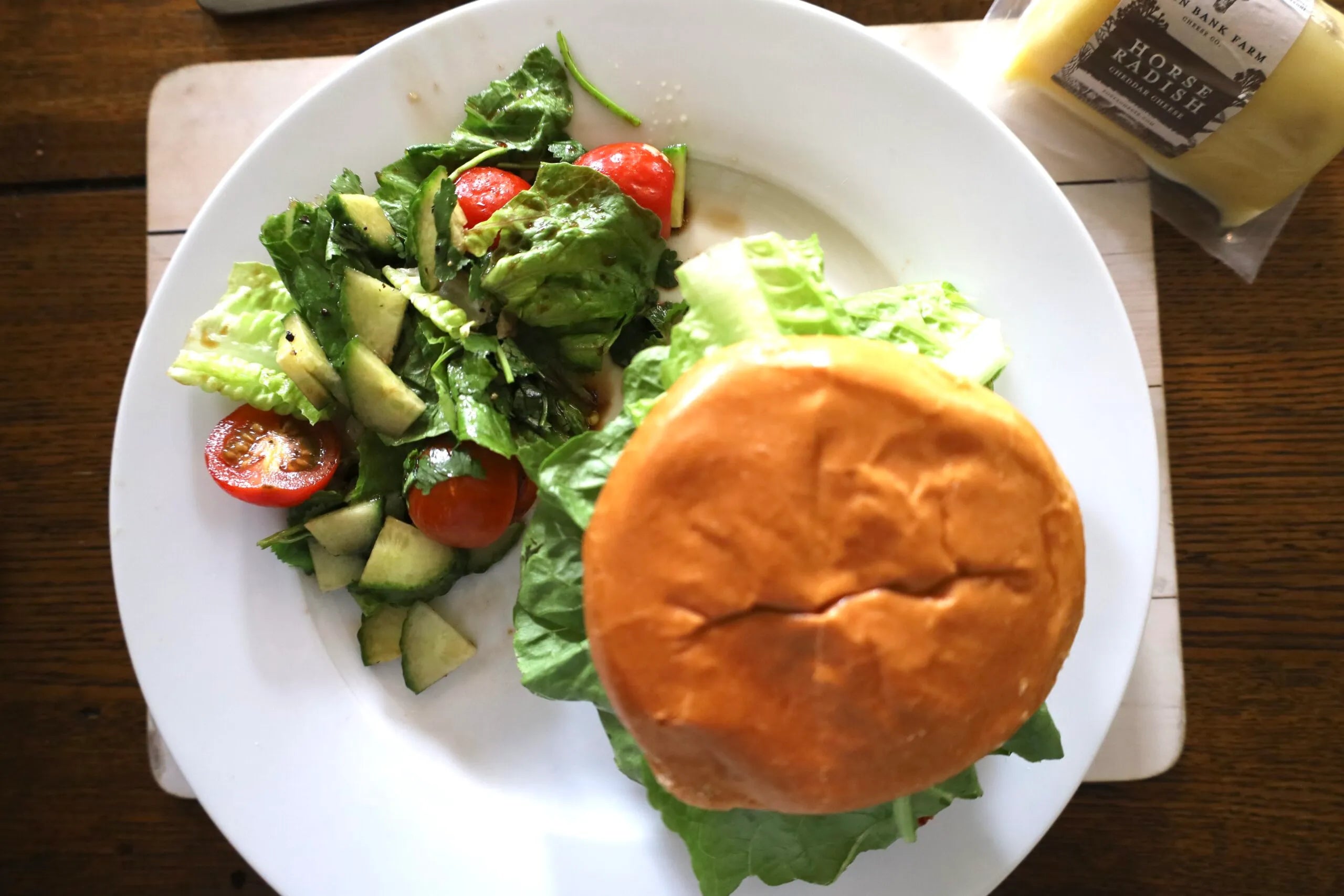 Mouse House Stuffed Horseradish Cheddar Burgers