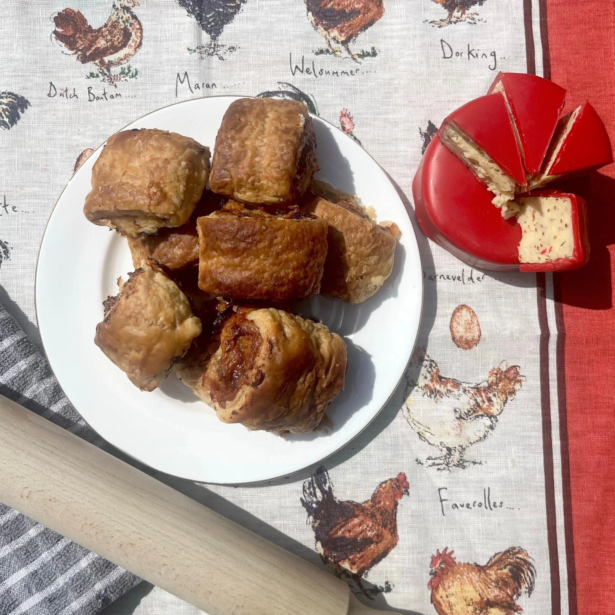 Ale & Mustard Cheesy Sausages Rolls
